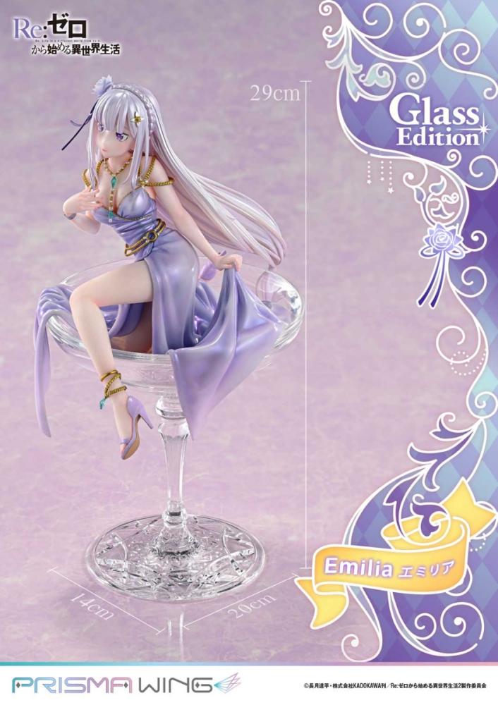 PRISMA WING Re:ZERO -Starting Life in Another World- Emilia: Glass Edition 1/7 Scale