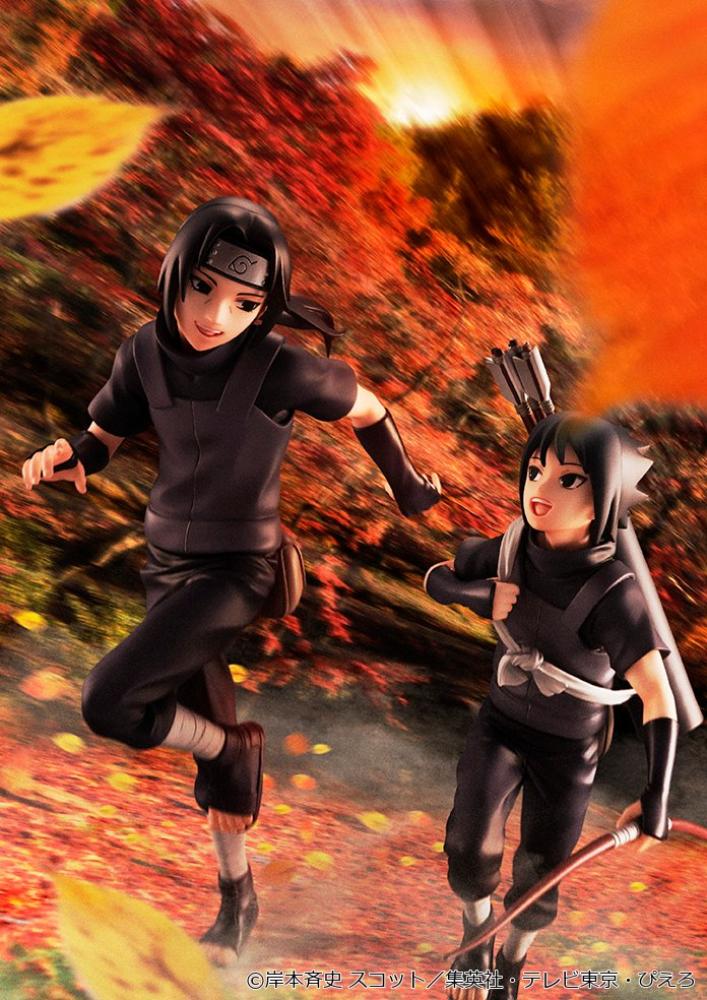 G.E.M. Series Naruto Shippuden Uchiha Itachi & Sasuke Complete Figure
