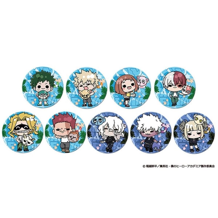 My Hero Academia Animal Beach Ball mochocho Trading 3-Way Can Badge [All 9 Types] Complete Set
