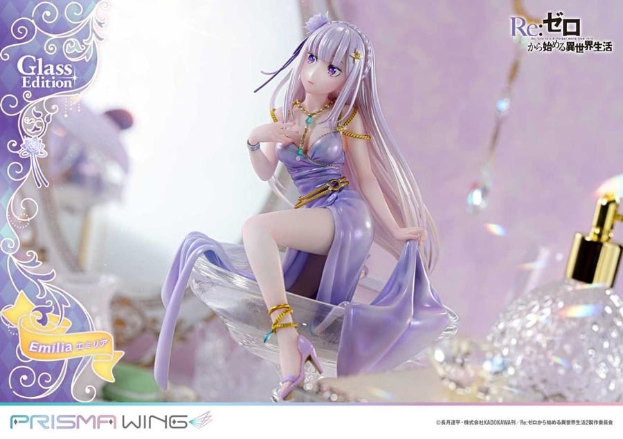 PRISMA WING Re:ZERO -Starting Life in Another World- Emilia: Glass Edition 1/7 Scale