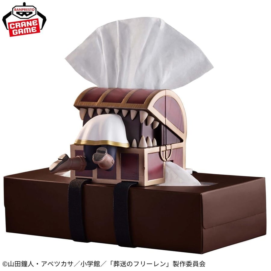 Frieren: Beyond Journey's End – Tissue Box Attachment! Posable Figure: "It's dark! It's scary!"