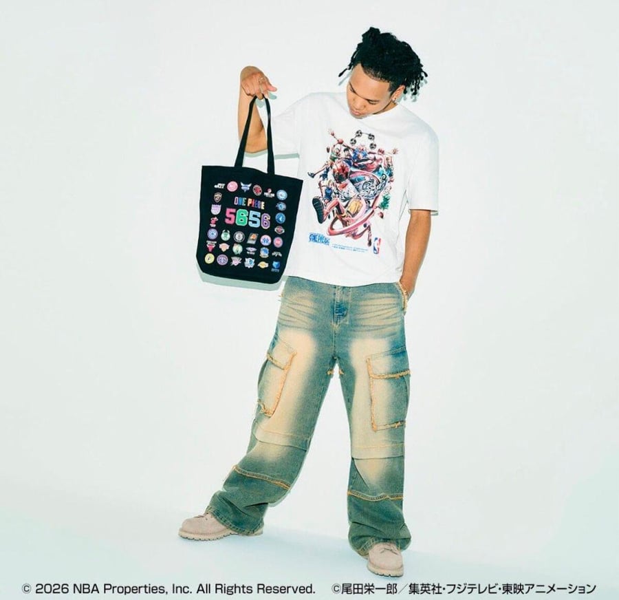 ONE PIECE × NBA Tote Bag