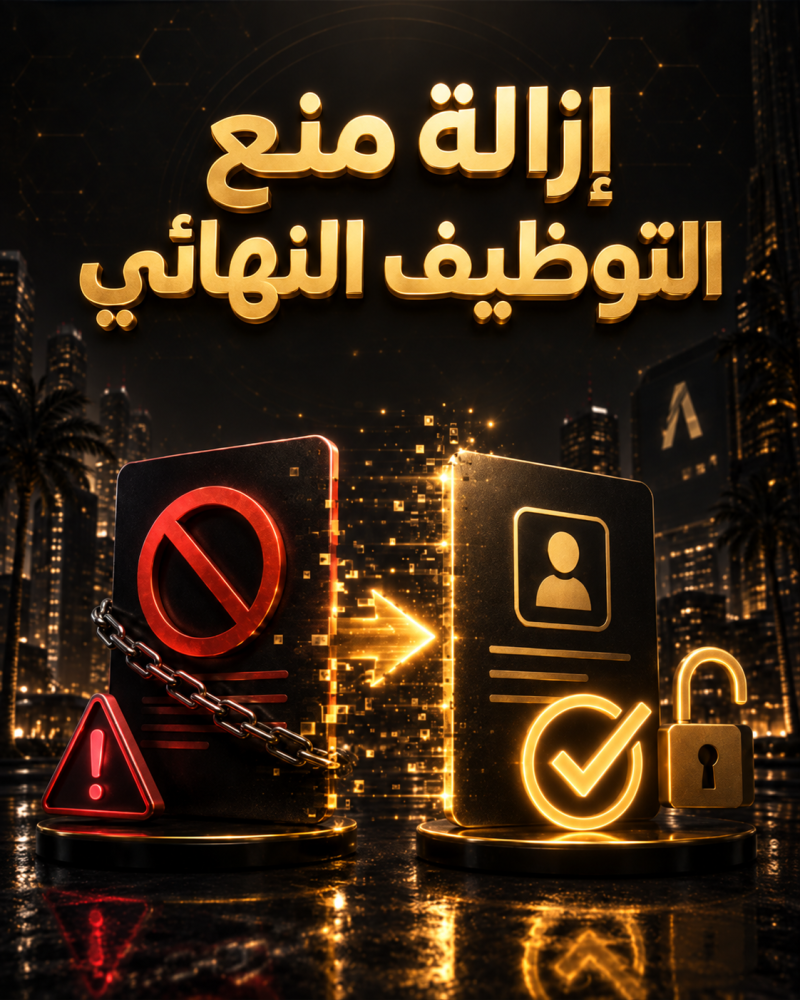 ازالة منع توظيف نهائي