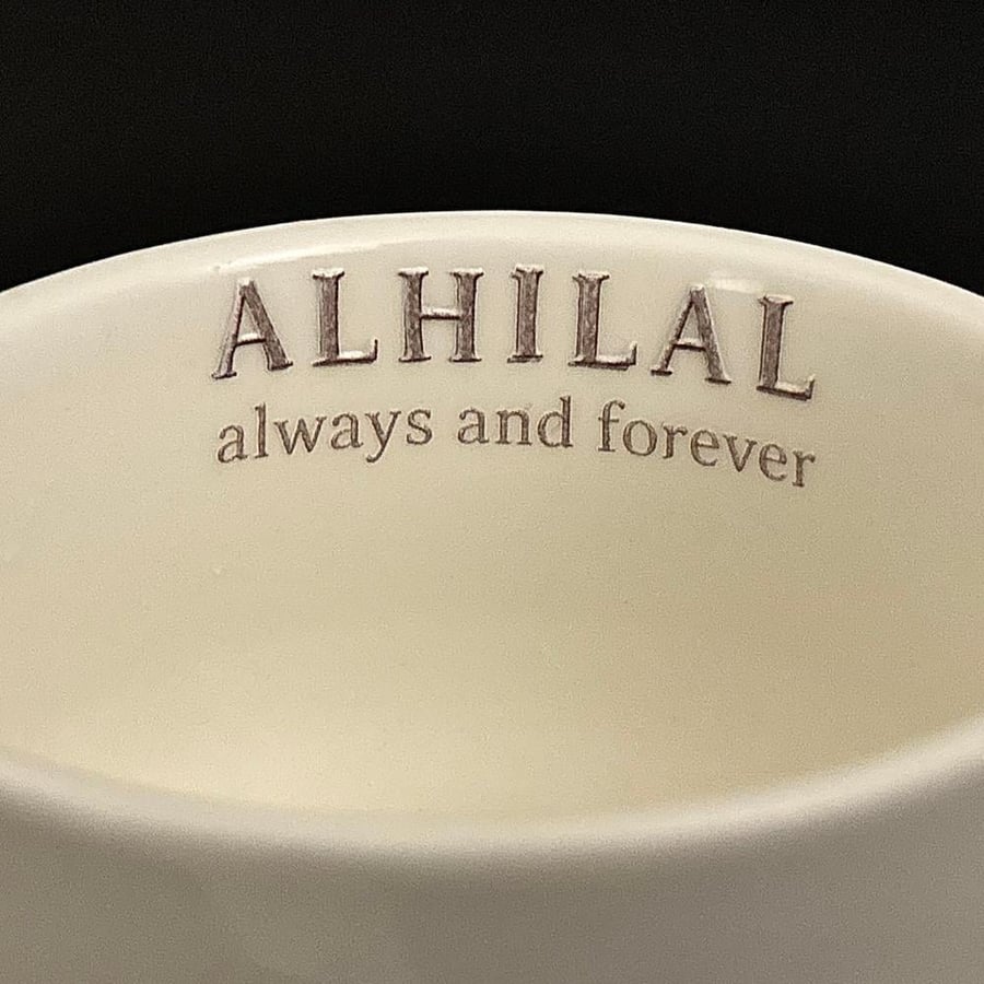 • كوب الهلال موج ابيض •
