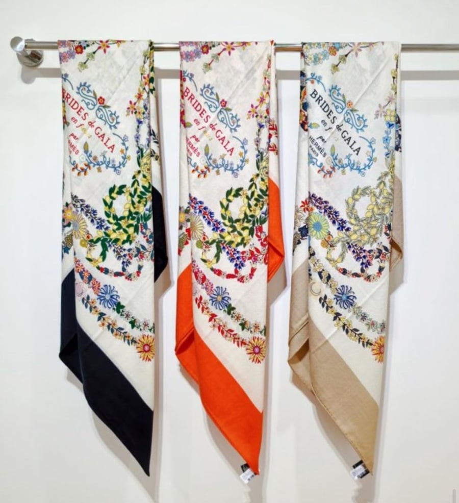 Hermes-style scarf, top quality imitation