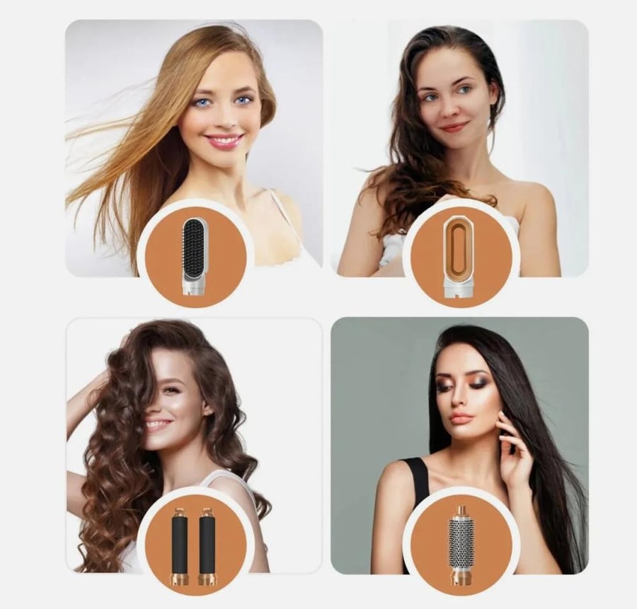 فرشاة تصفيف الشعر 5 في 1 الذكية