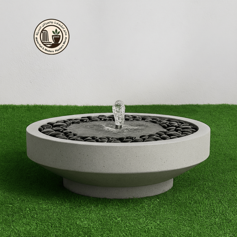 نافورة دائرية مودرن – تصميم فاخر من الفايبر N26