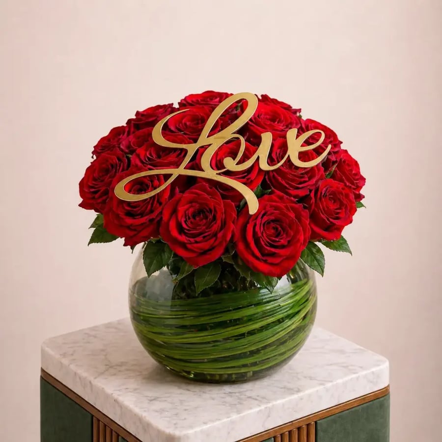 فازة ورد Love