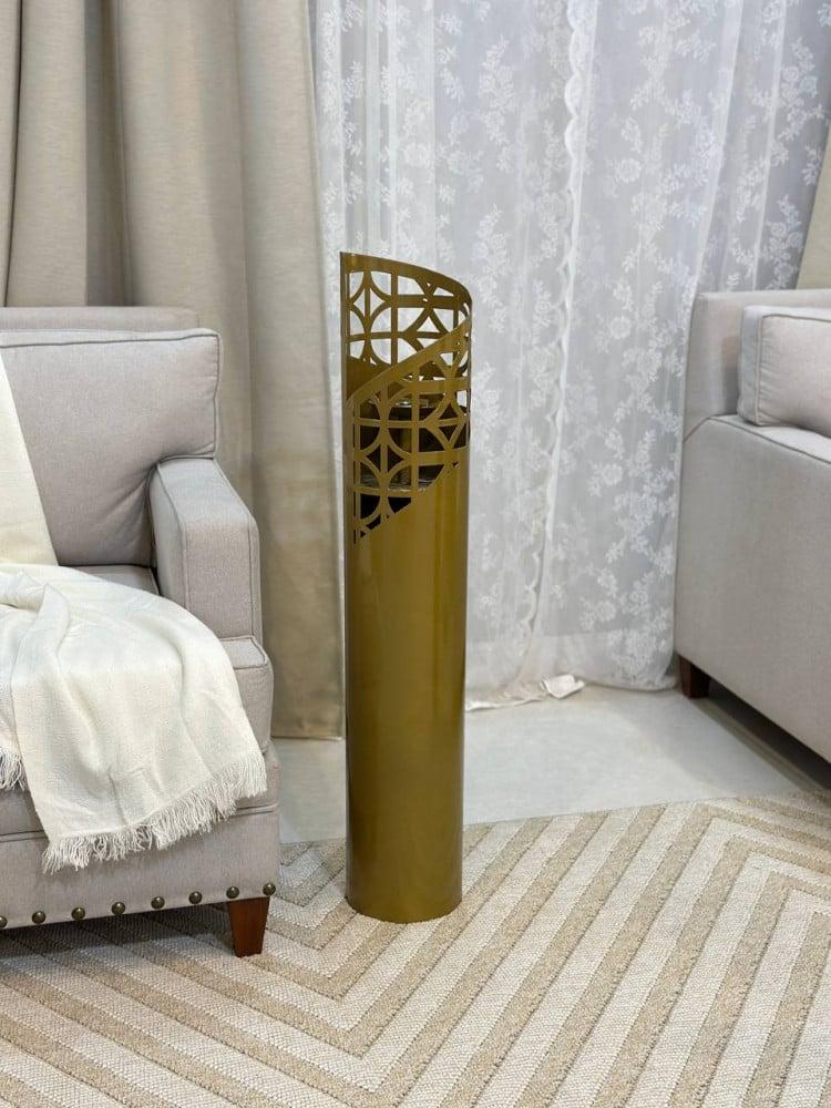 مبخرة حديد بلون ذهبي 100x20 سم