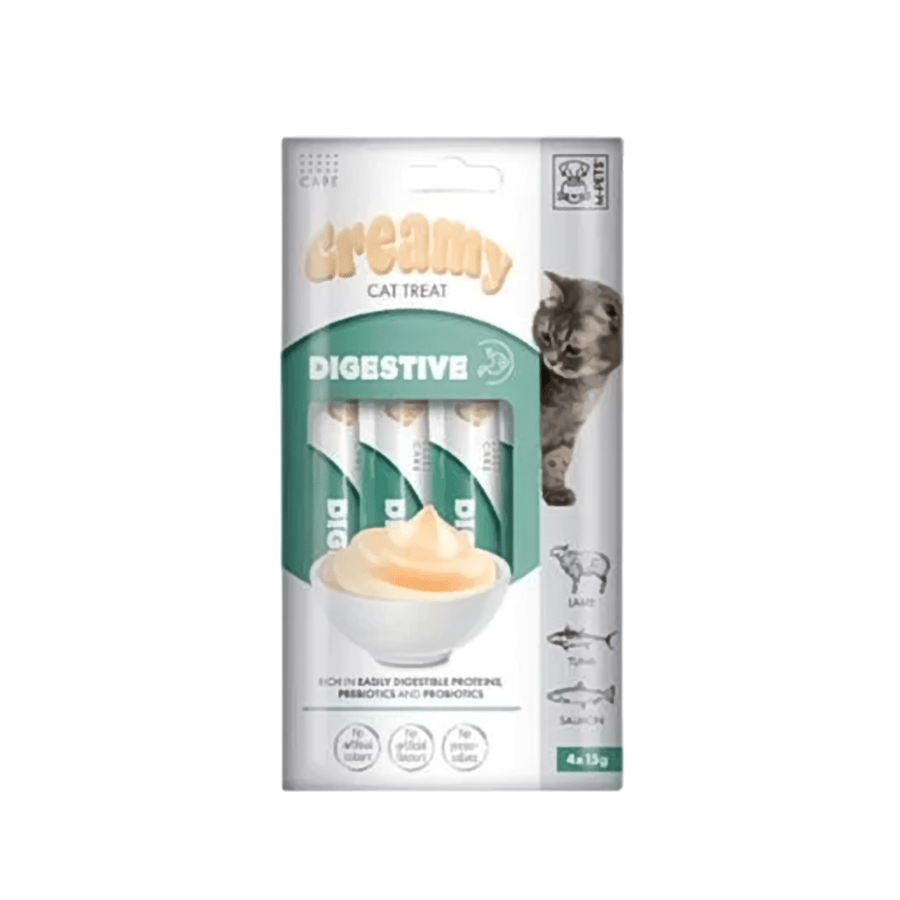 Am Betty's rewards, creamy digestives with tuna, meat, and salmon