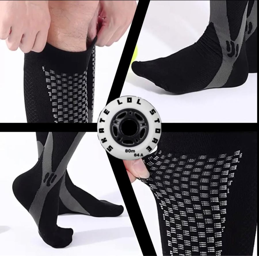 جوارب سكيت اسود | skate socks