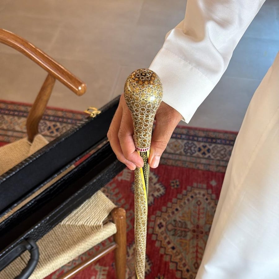 عكاز صولجان كروي نحيف محدول