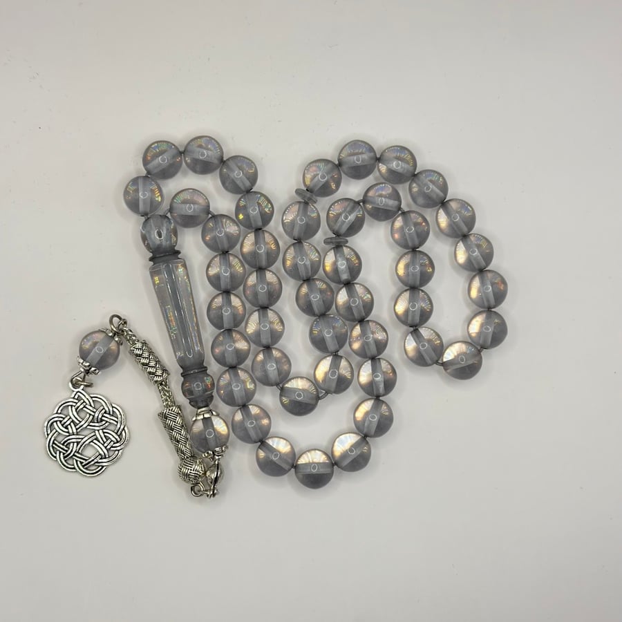 Transparent full plastic rosary