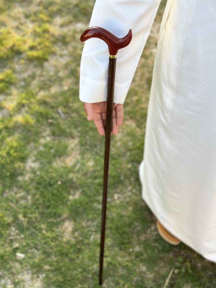 عصا طولي عنابي ,كبير