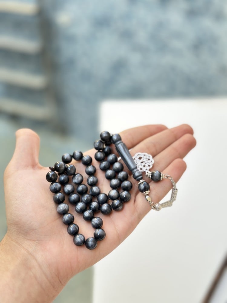 Black mixed prayer beads 2