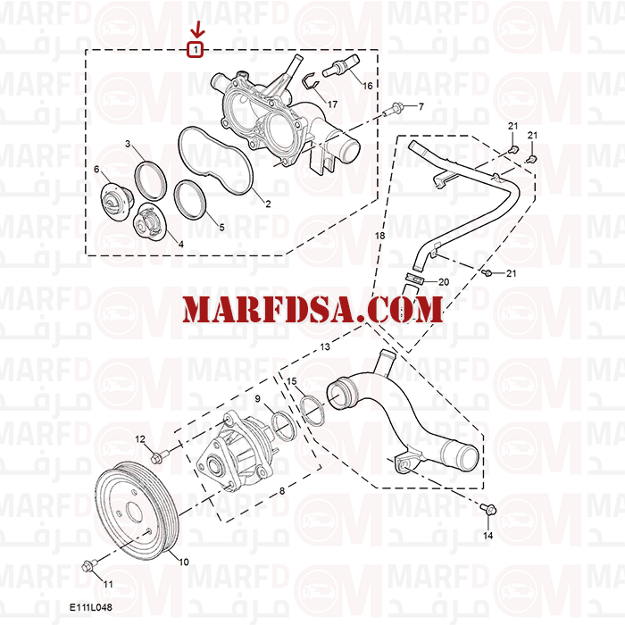 بلف حرارة مع الكوع MG5