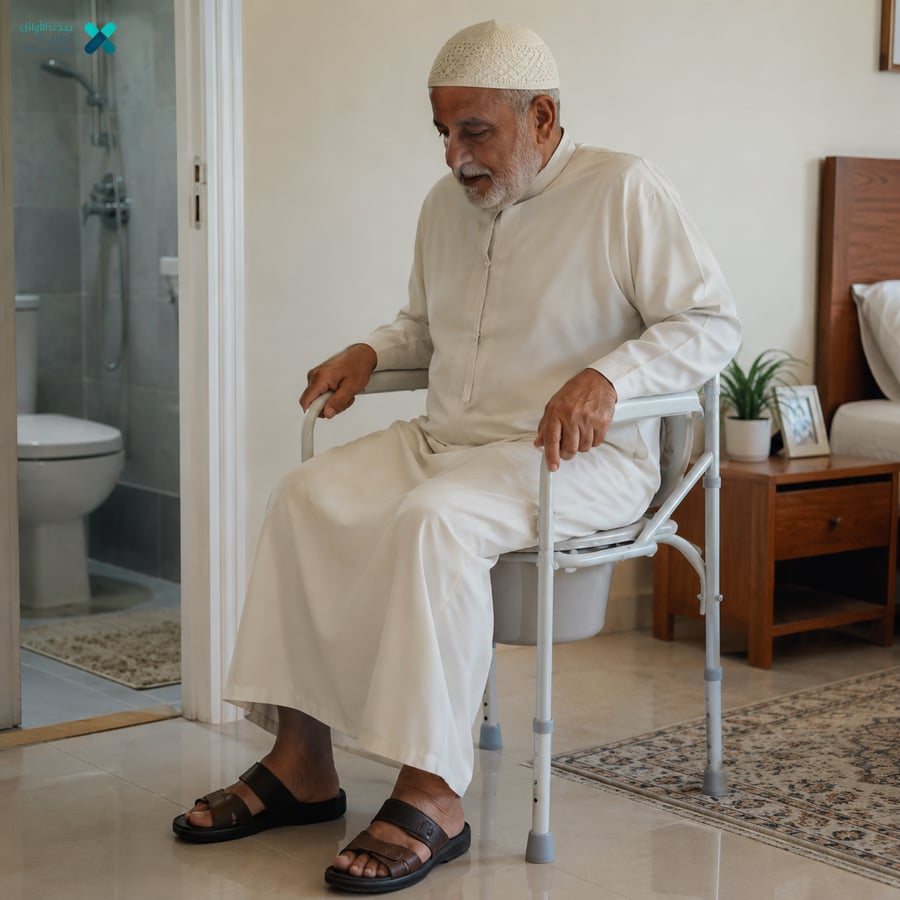 كرسي حمام متنقل قابل للطي