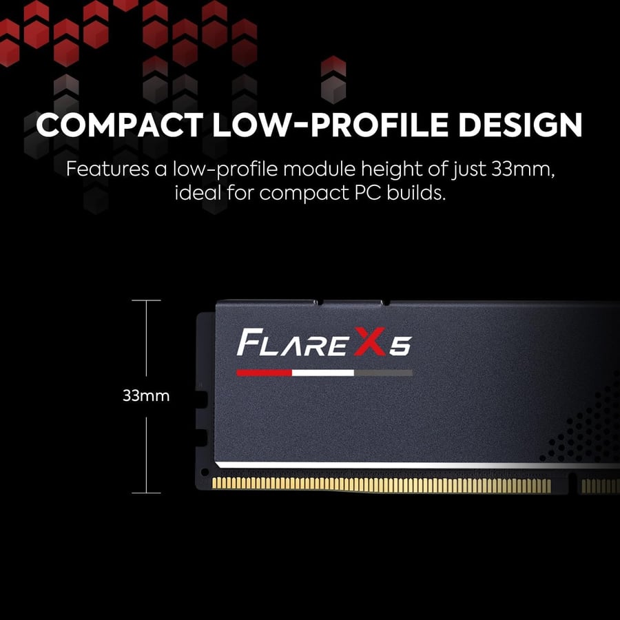 G.SKILL Flare X5 Series DDR5 RAM (AMD Expo & Intel XMP 3.0) 32GB (2x16GB) 6000MT/s CL36-36-36-96 1.35V