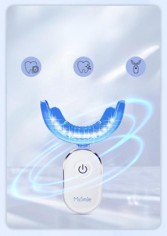 طقم تنظيف الأسنان المنزلي بضوء LED  – شحن USB