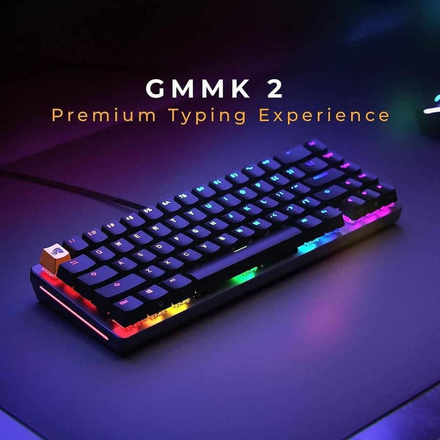 كيبورد ألعاب ميكانيكي Glorious GMMK 2 بنسبة 65% عربي وإنجليزي