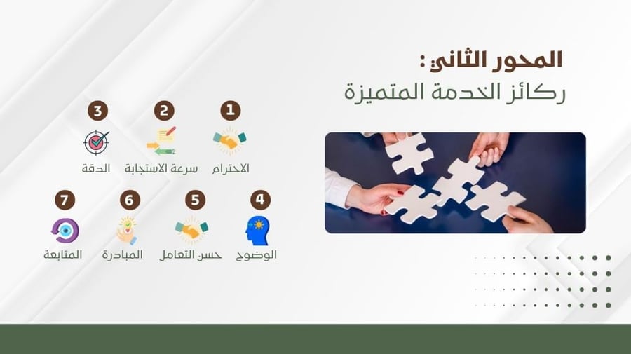 ورشة عمل التميز في خدمة المستفيد