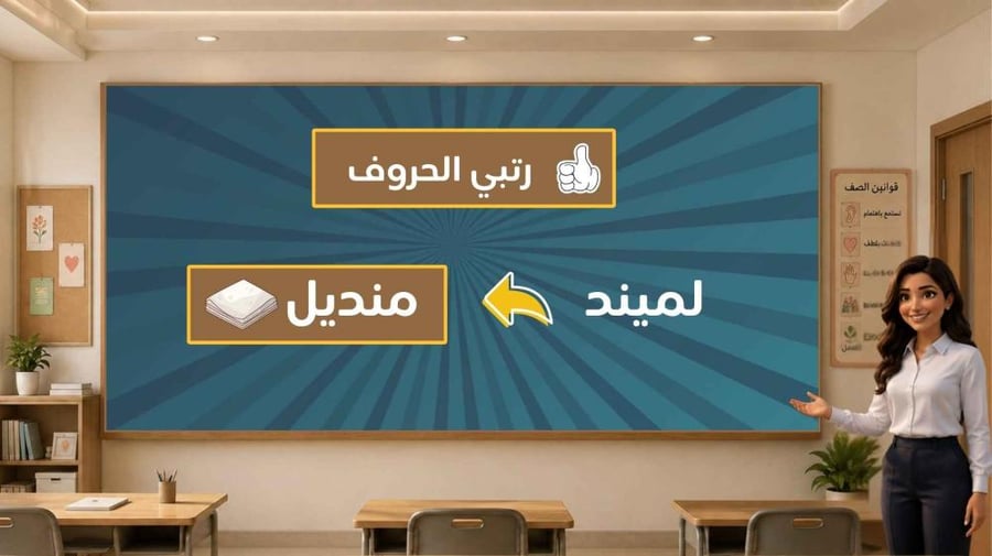 عرض ترحيبي بالطالبات بداية العام الدراسي بالذكاء الاصطناعي | عربي