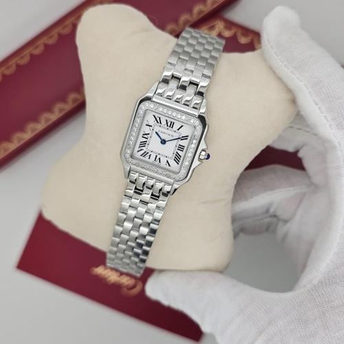 ساعة كارتير بانتير نسائية كريستال