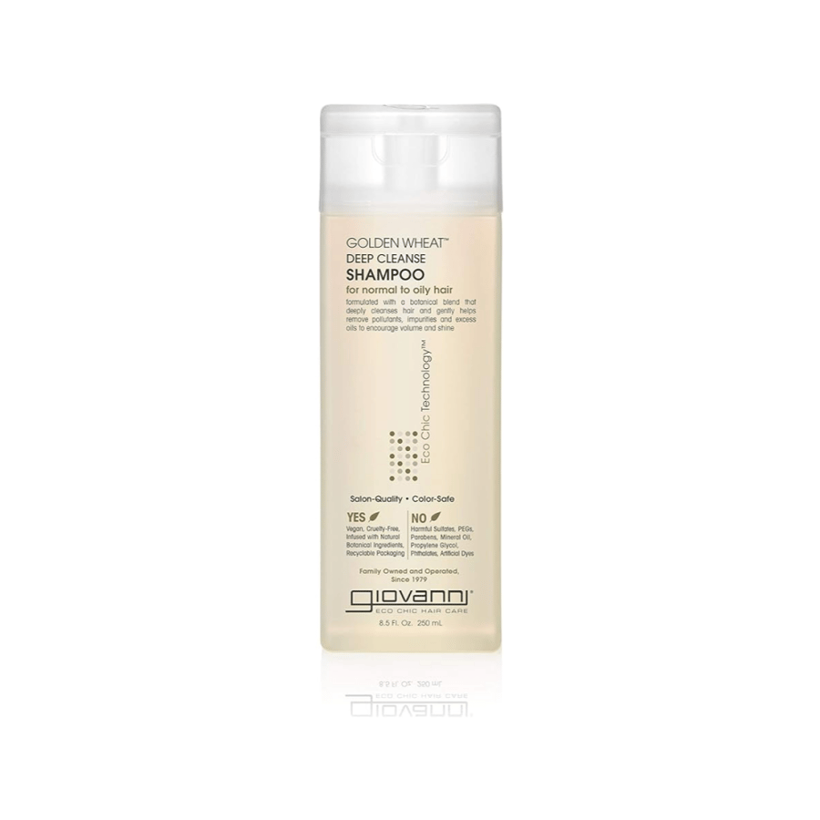 Giovanni shampoo with golden wheat for deep cleansing - Elixir of purity for normal and oily hair