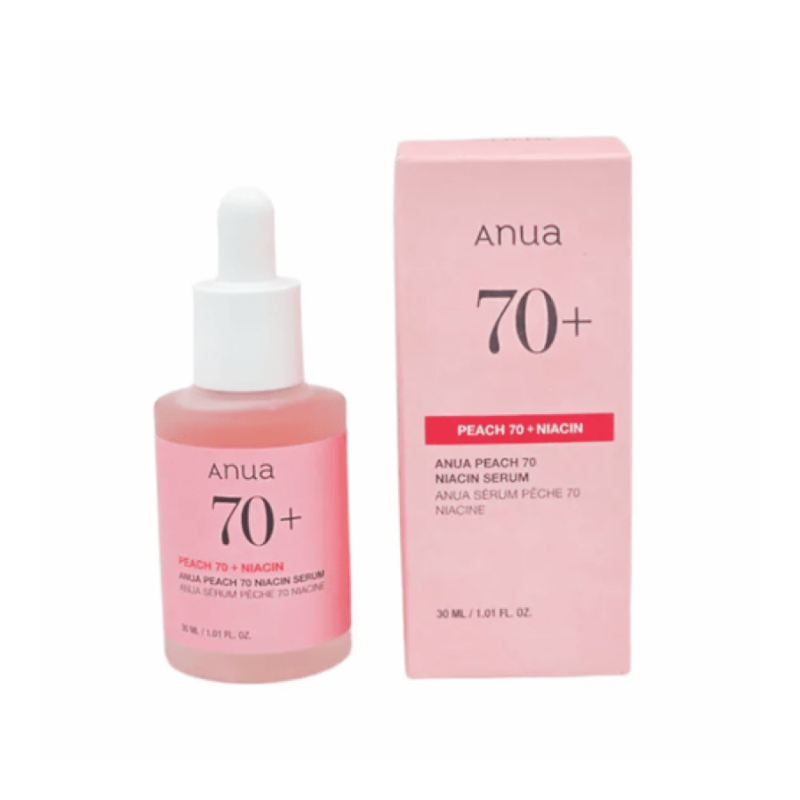 Peach serum from Anwa 70% niacinamide for soft and radiant skin like children's skin