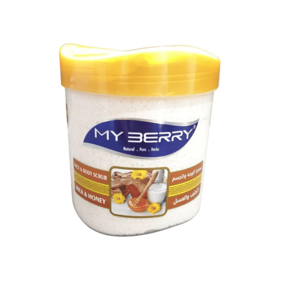 My Berry - Face and body scrub - with milk and honey