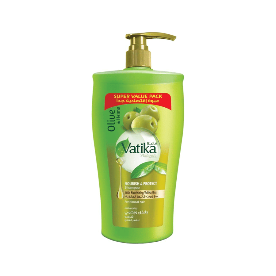Dabur Vatika Naturals Shampoo, developed for maximum nourishment and protection - with olive and henna extract