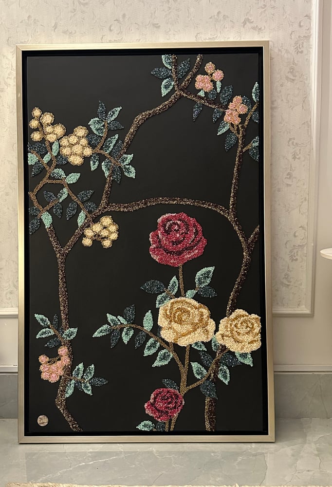 لوحة اغصان وورد