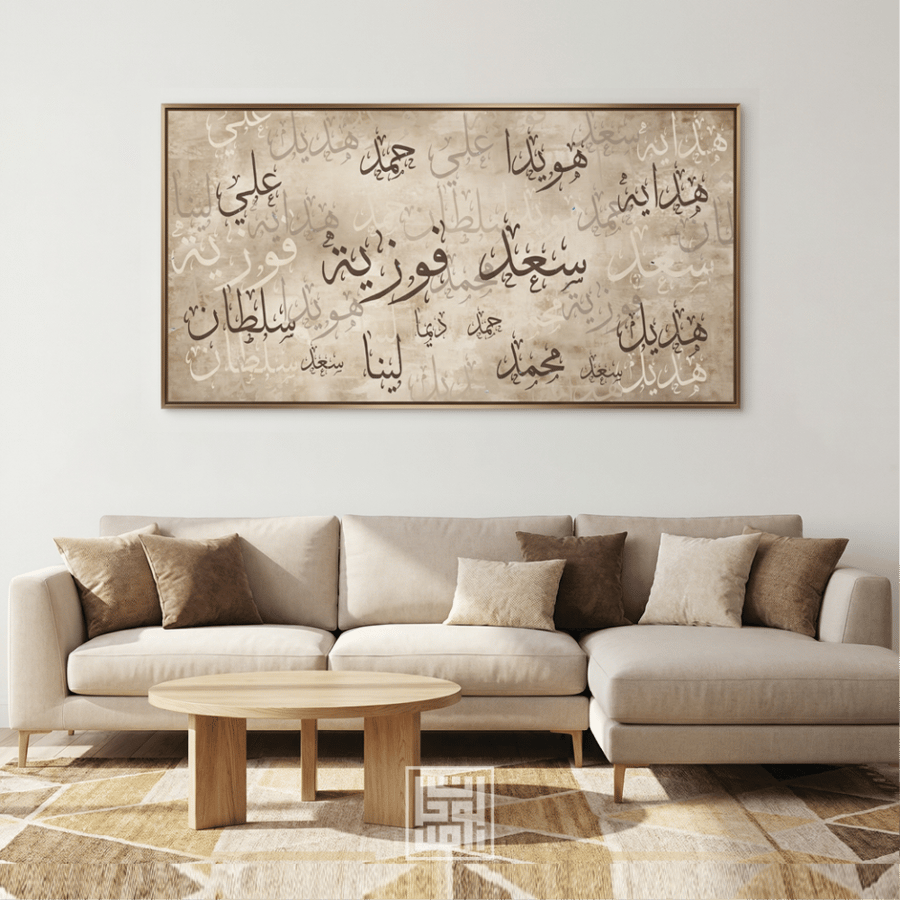 لوحة أسماء العائلة