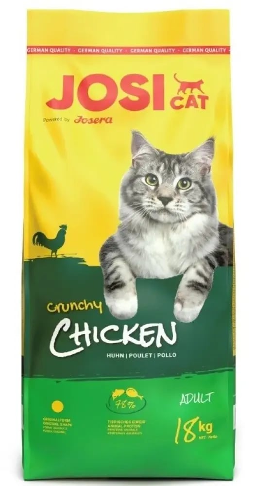 Gussy Cat food with crunchy poultry flavor for adult cats (18Kg)