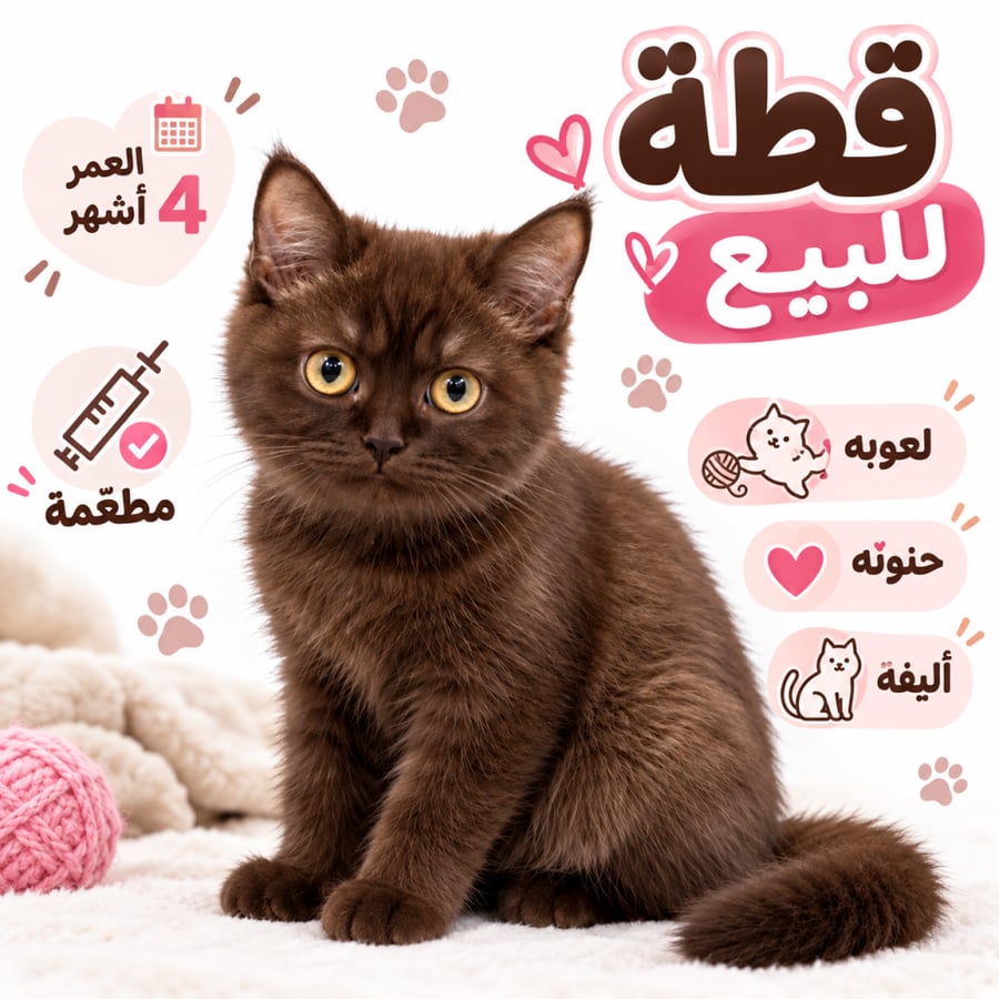 قطة للبيع