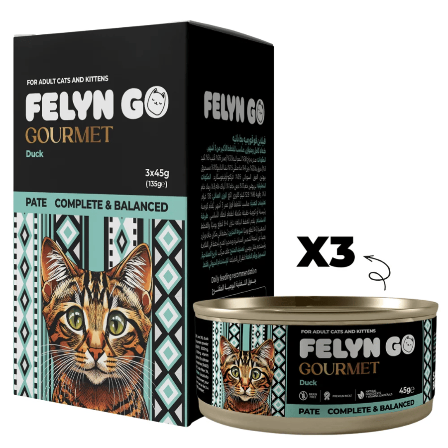 FELYN GO Gourmet – بنكهة البط للقطط الصغيرة