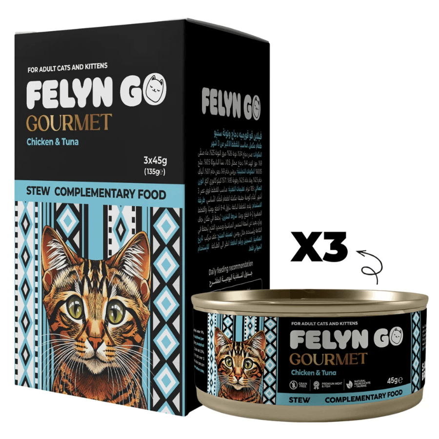FELYN GO Gourmet – دجاج مع تونة للقطط