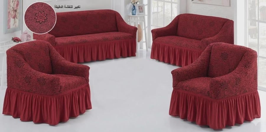 تلبيس كنب اربع قطع