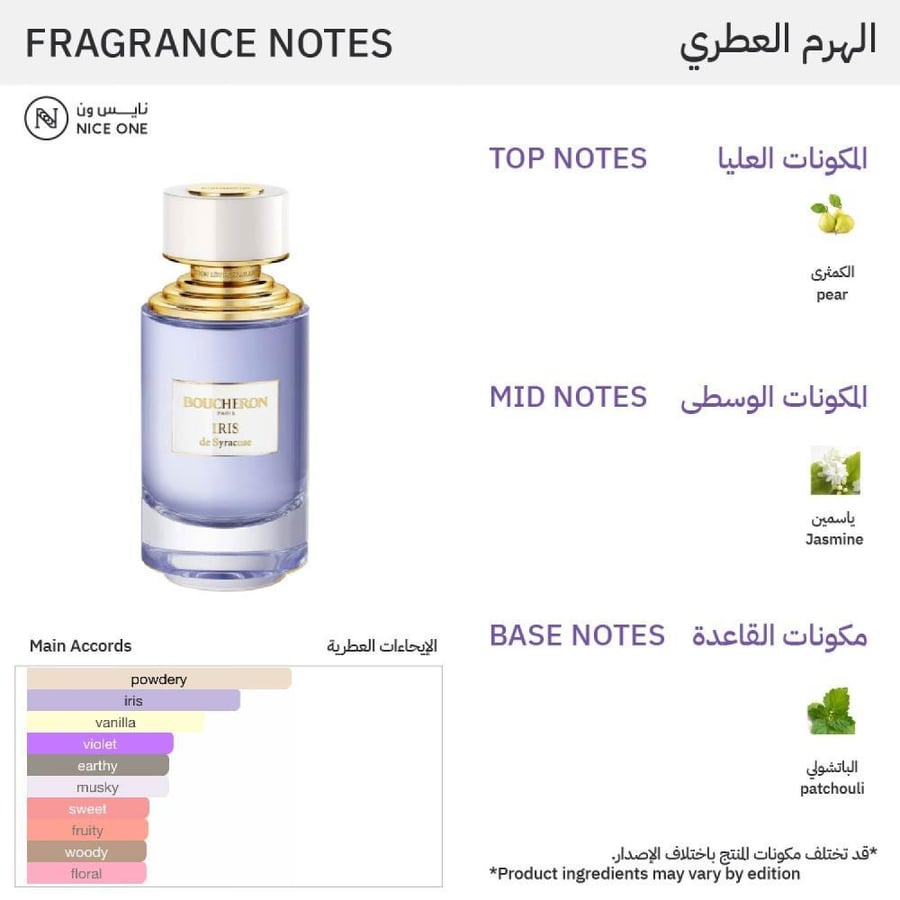 بوشرون عطر ايريس دو سيراكيوس - او دو  |  125 ml