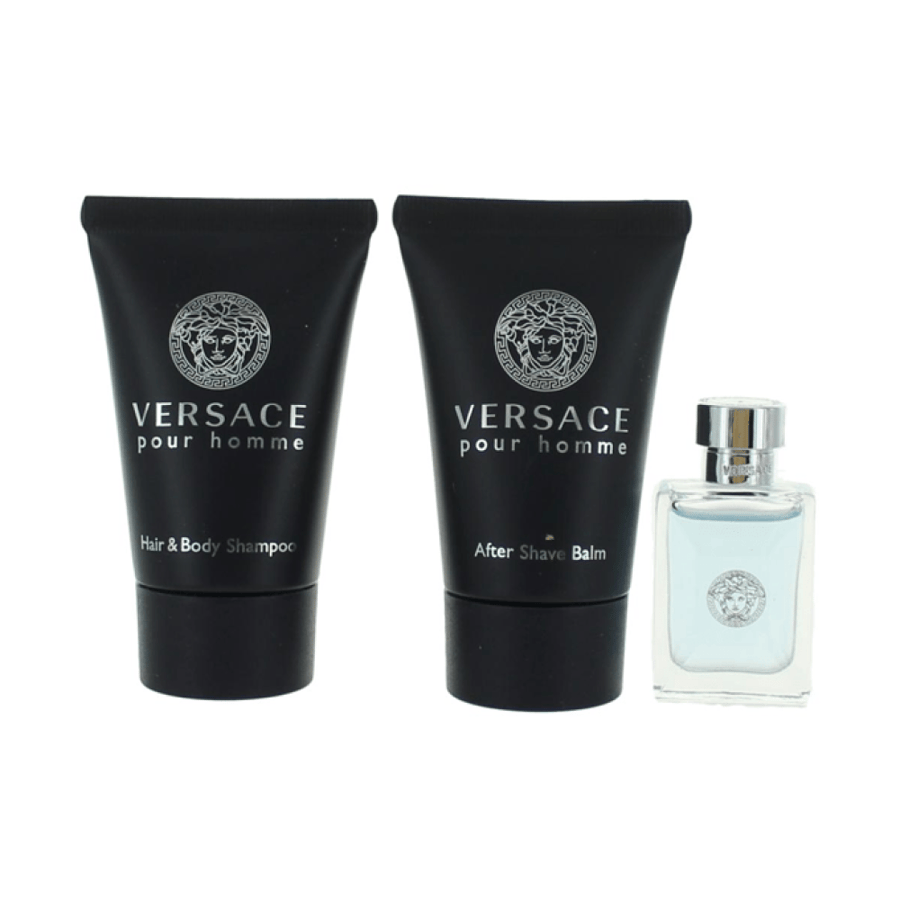 Versace Pour Homme For Men Travel Set - Eau De Toilette |