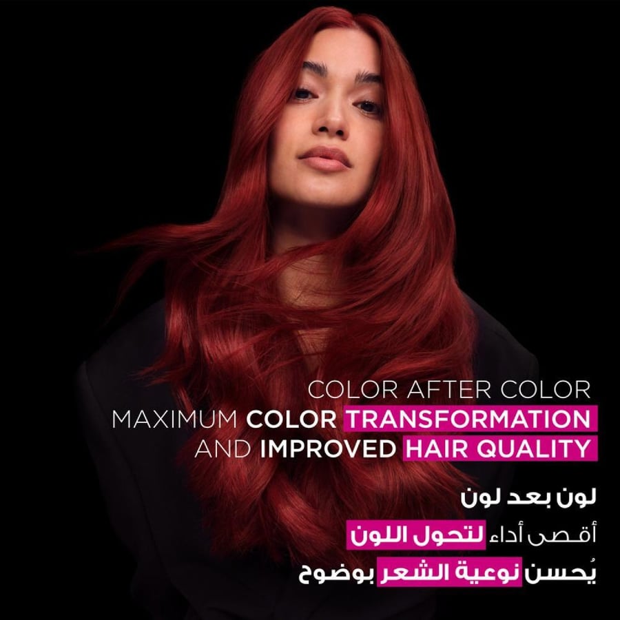غارنييه صبغة الشعر اوليا دائمة وخالية من الامونيا - أحمر حاد