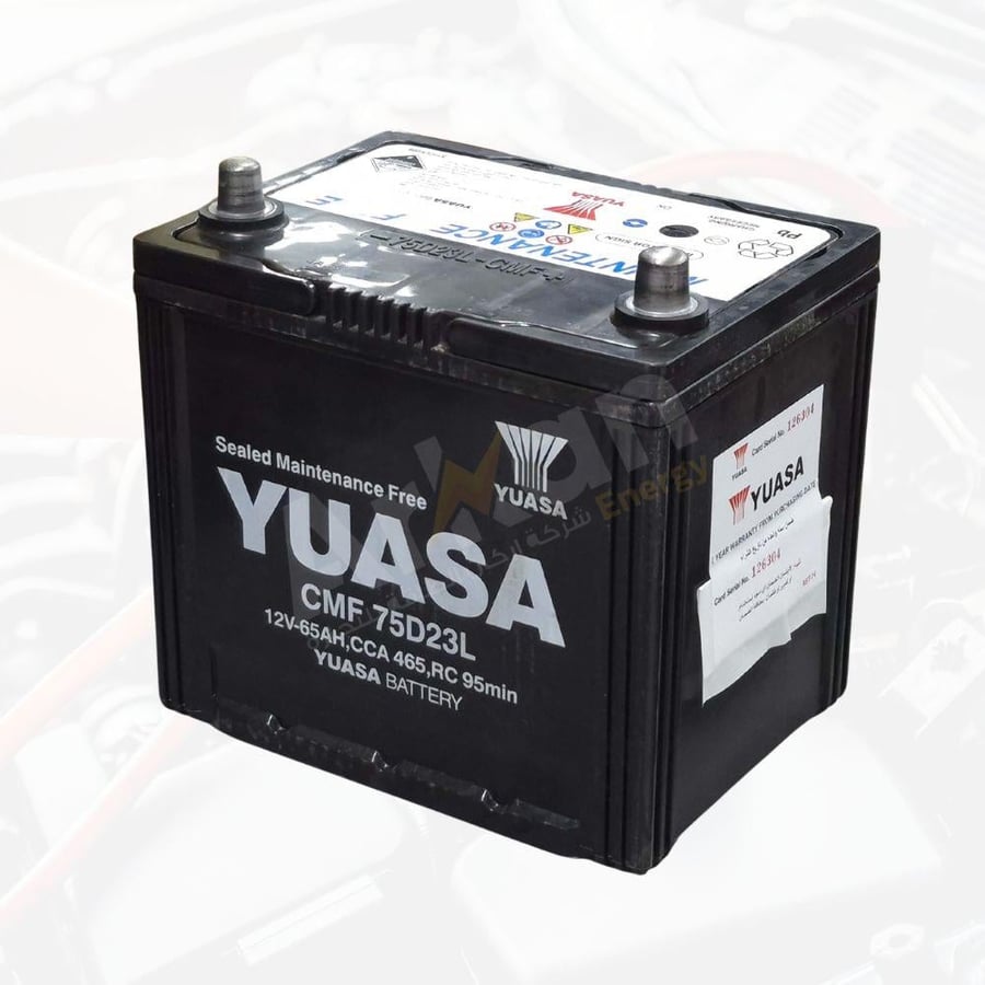 بطارية يواسا YUASA 75D23L 65AH
