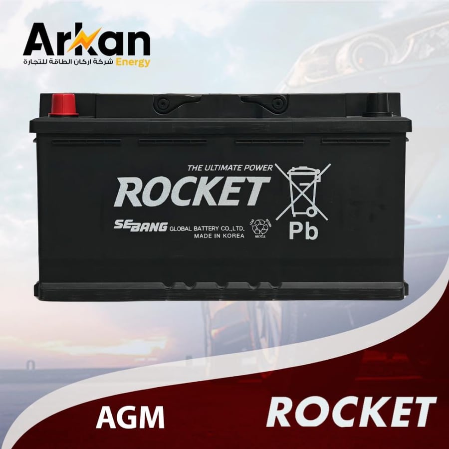 بطارية روكت ROCKET DIN90R GENESIS BATTERY AGM