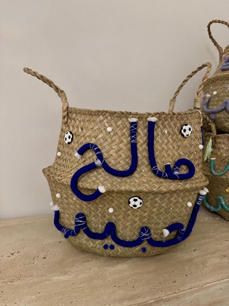 سلة توزيعات اسمين مع زينه كبير