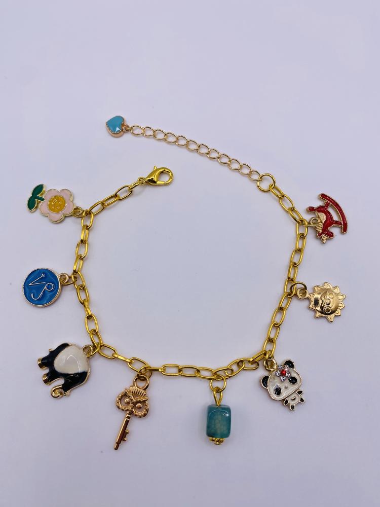 Golden Multi-charms Bracelet