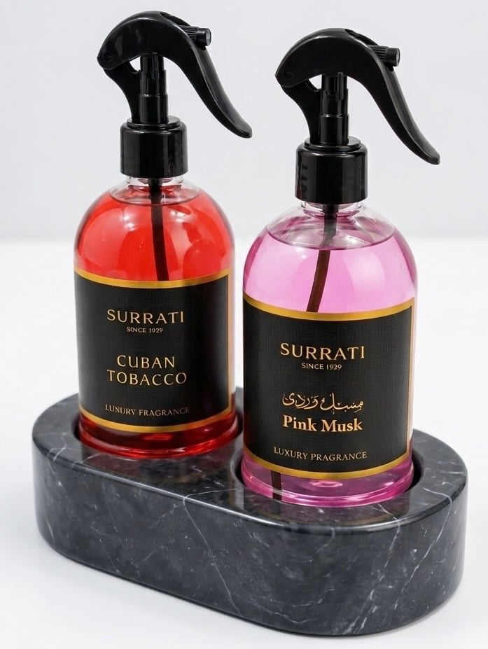 مجموعة مرشات مسك وردي + CUBAN TOBACCO