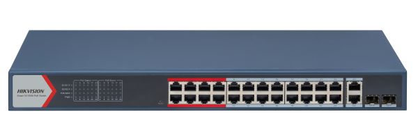 سويتش شبكة ذكي PoE (مدار) Hikvision DS-3E1326P-EI