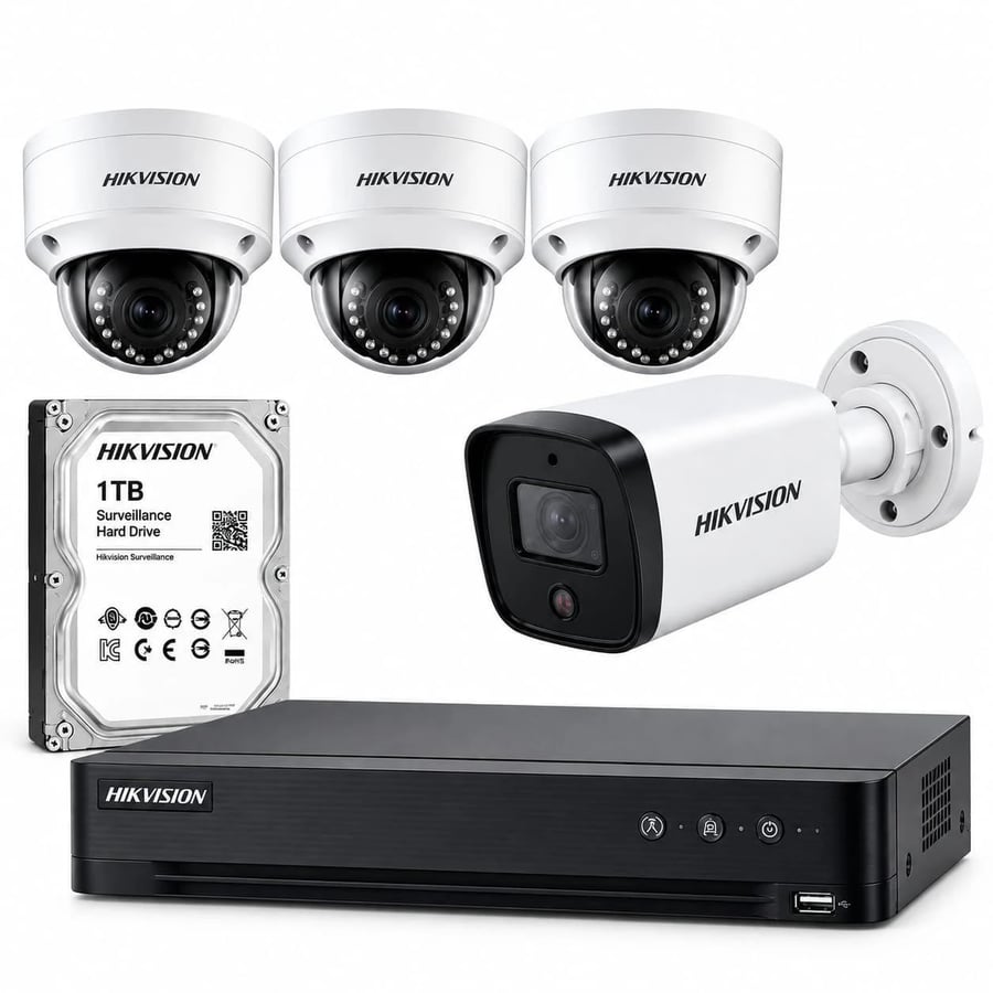 بكج التوفير 8 كاميرات 6 ميغا شبكية – HIKVISION