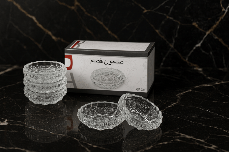 صحون تقديم زجاجية فاخرة