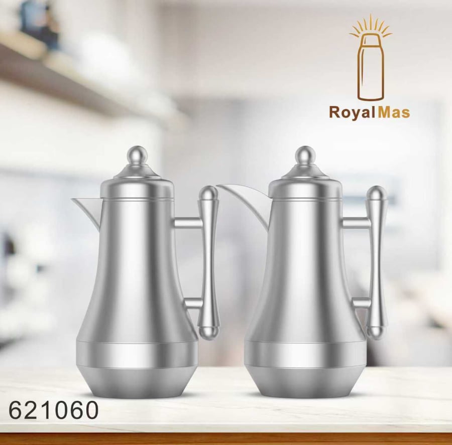 Luxury stainless steel tea set matte silver